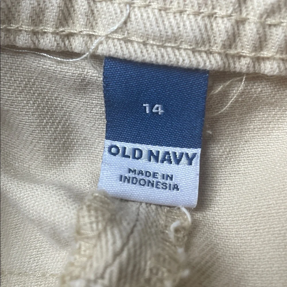 Old Navy Utility Mini Button Front Skirt Oak Branch
